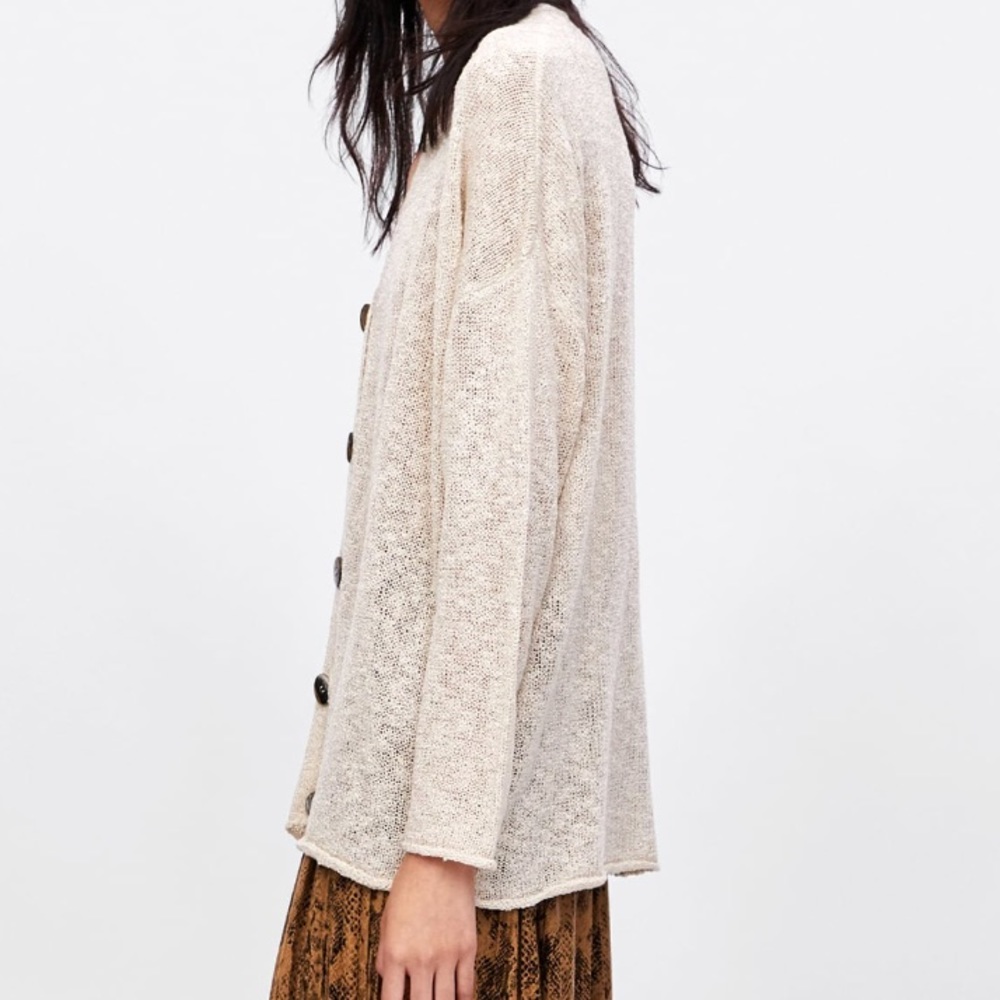 Zara rustic textured cardigan - Picture 5 of 8
